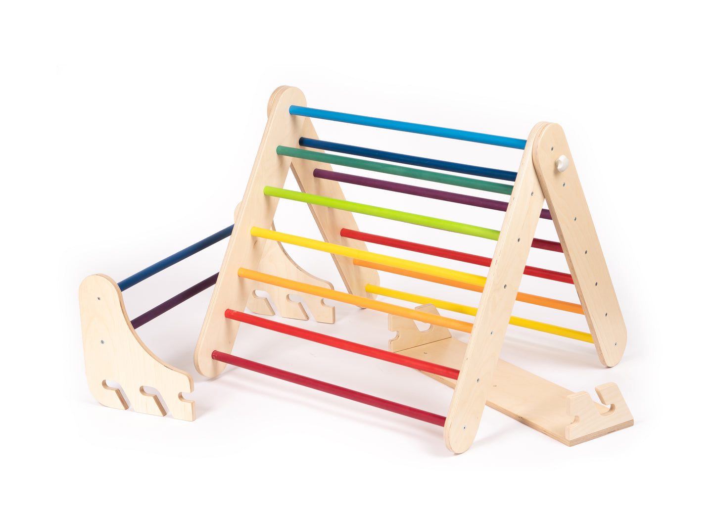 Triangolo di Arrampicata Pikler, Climber e Spalliera Svedese 2in1 leg&go - Arcobaleno