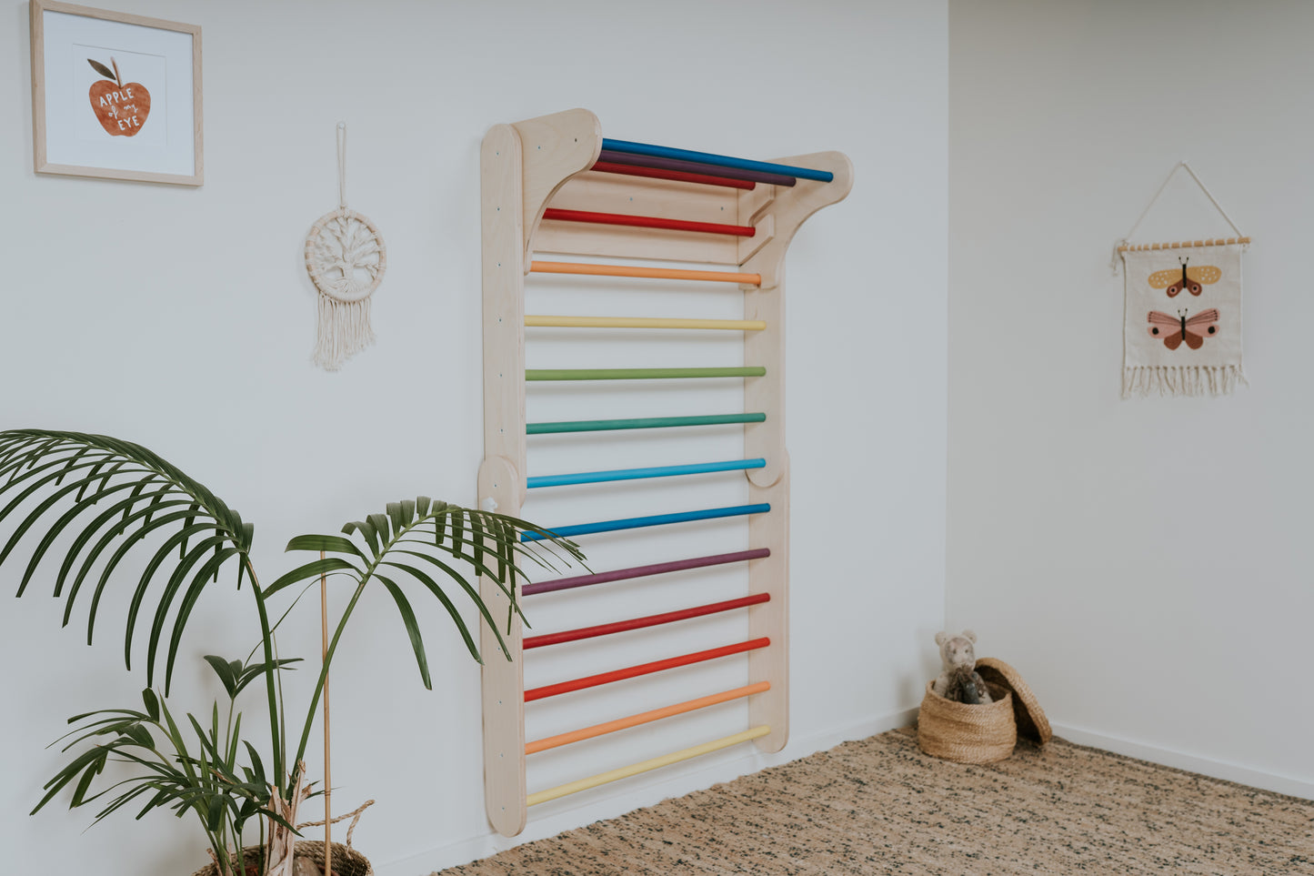 Triangolo di Arrampicata Pikler, Climber e Spalliera Svedese 2in1 leg&go - Arcobaleno