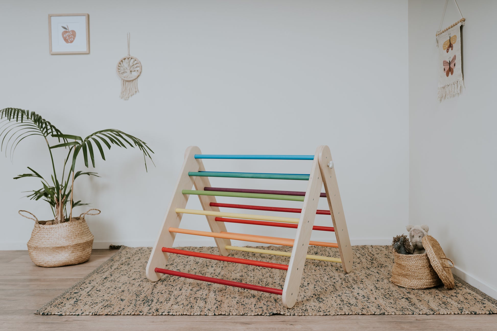 Triangolo di Arrampicata Pikler, Climber e Spalliera Svedese 2in1 leg&go - Arcobaleno