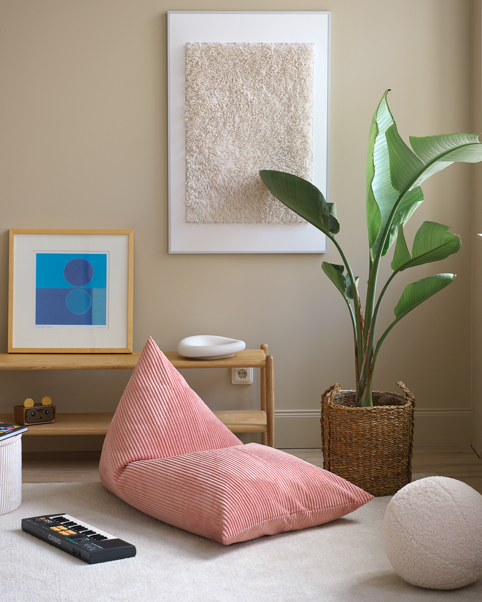 Pink Mousse Big Lounger - Poltrona a Sacco Extra Comfort