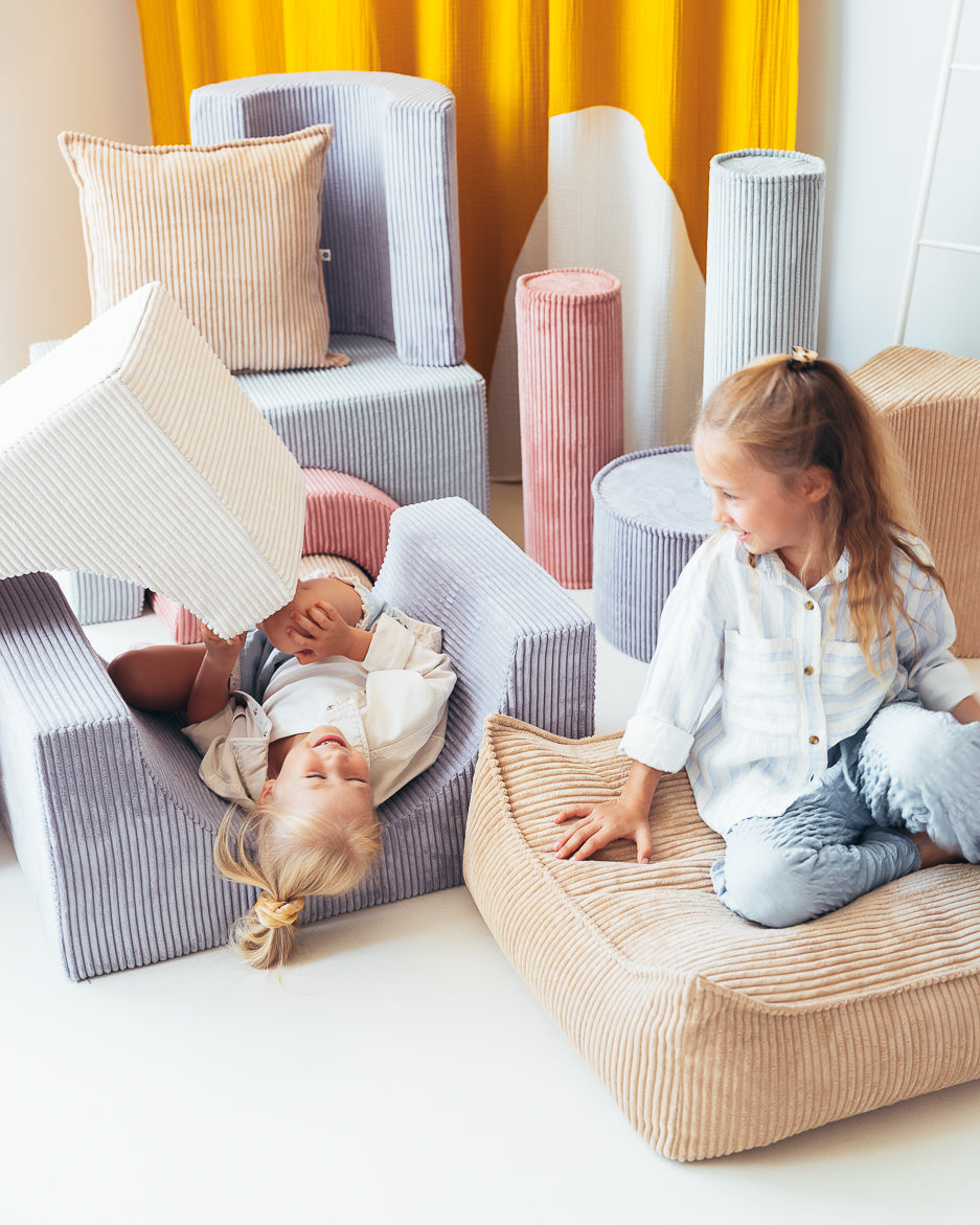 Brown Sugar Square Ottoman - Pouf Quadrato in Velluto a Coste