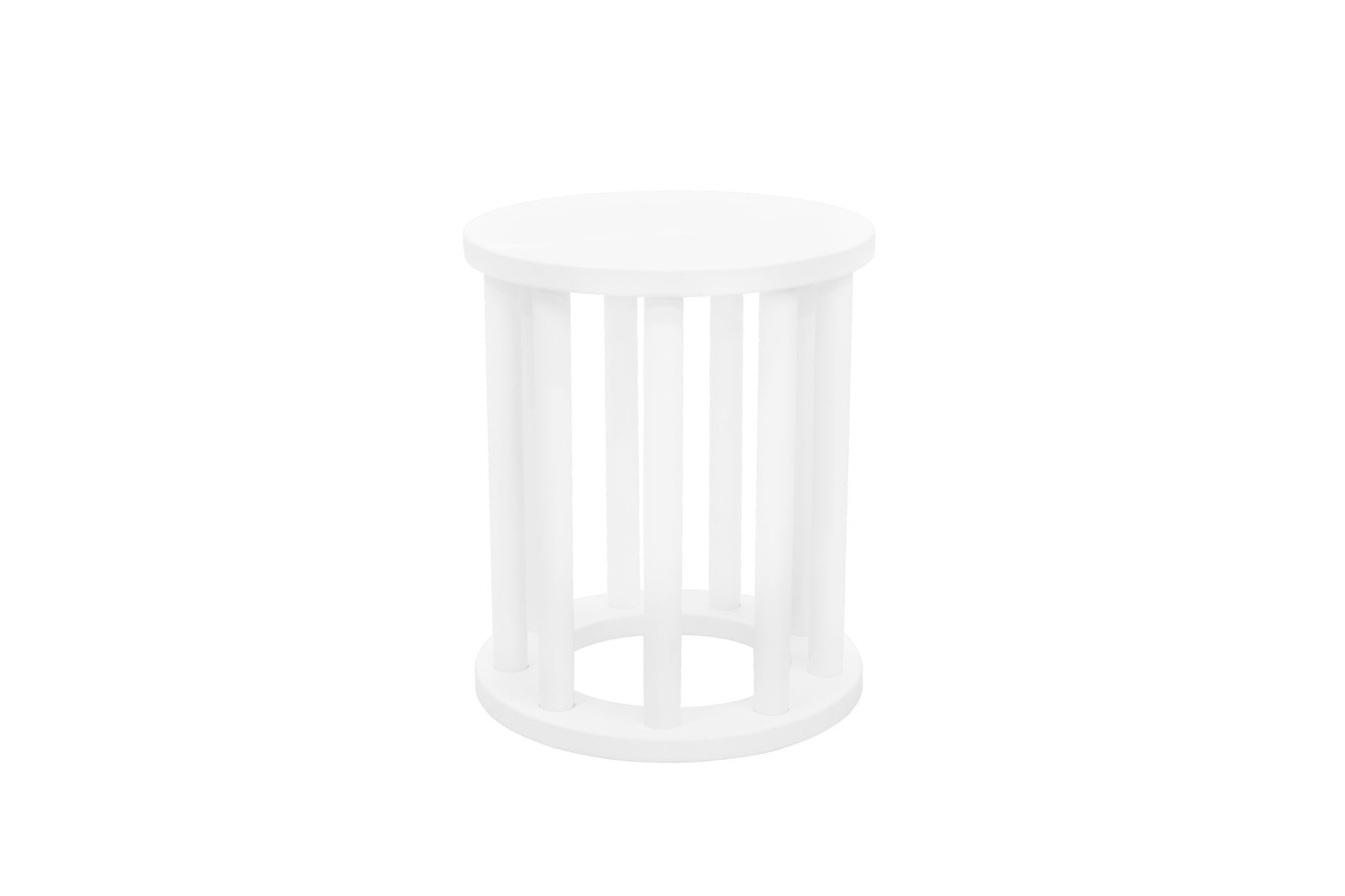 Sgabello LUOTO - Bianco | Design Versatile e Multifunzionale
