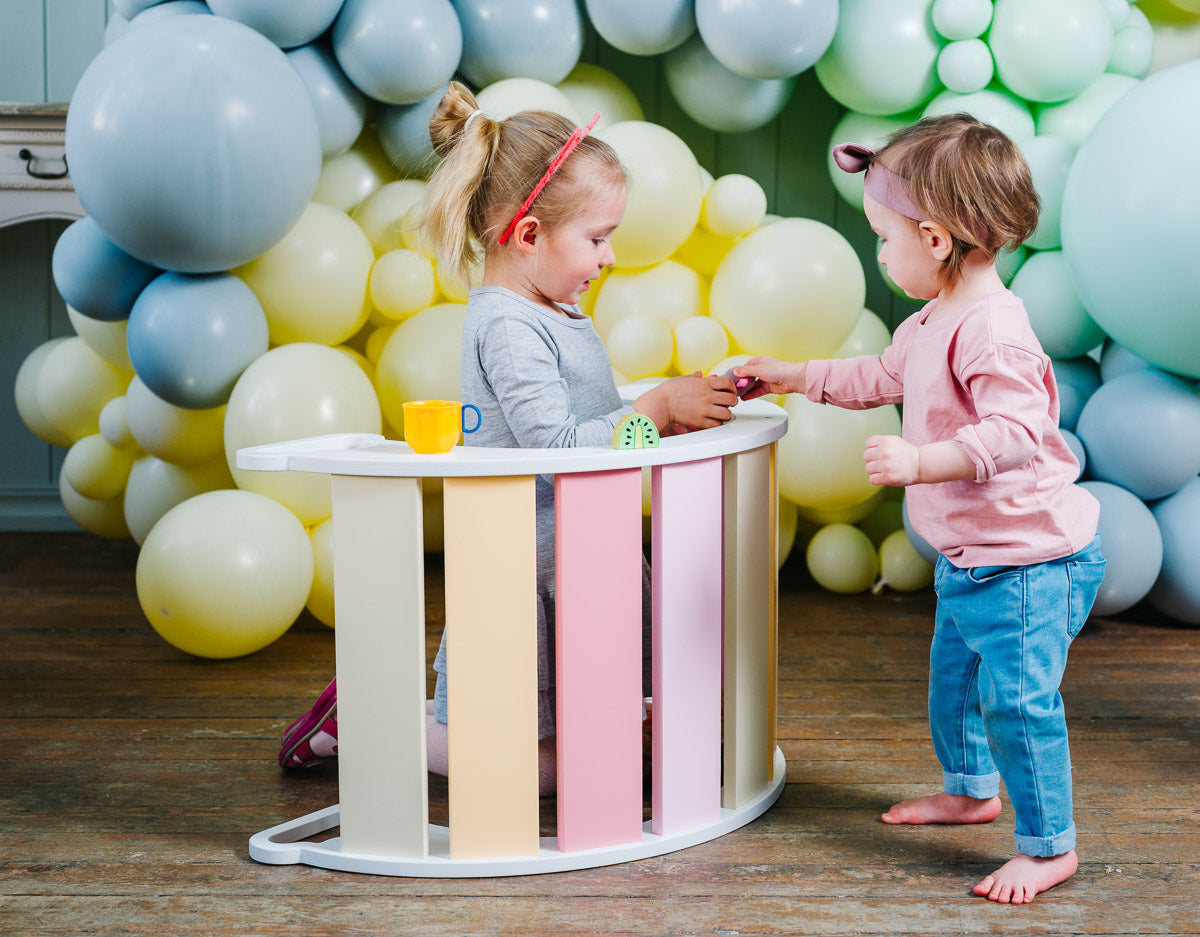 Dondolo Multifunzionale The Swing Rainbow Bianco e Gelato - Gioco Sensoriale e Motorio per Bambini