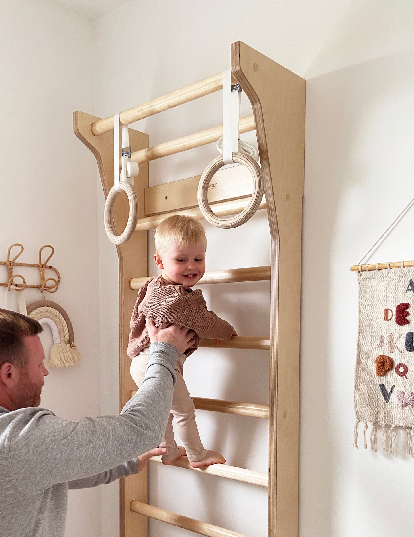 Spalliera TAIMI MINI - Legno di Betulla Naturale | Movimento e Gioco Attivo per Bambini