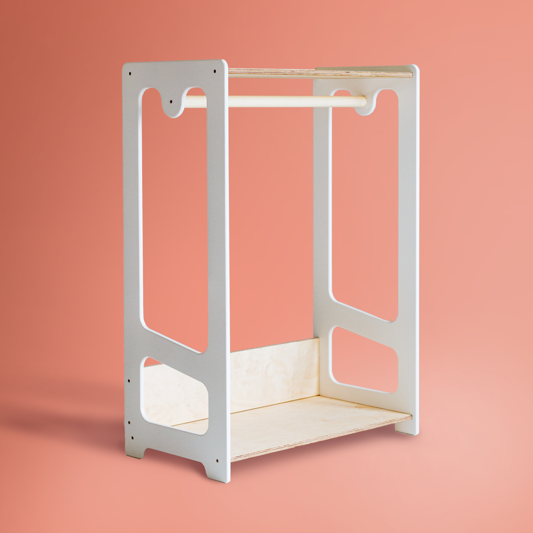 Appendiabiti Montessori per Bambini - Bianco