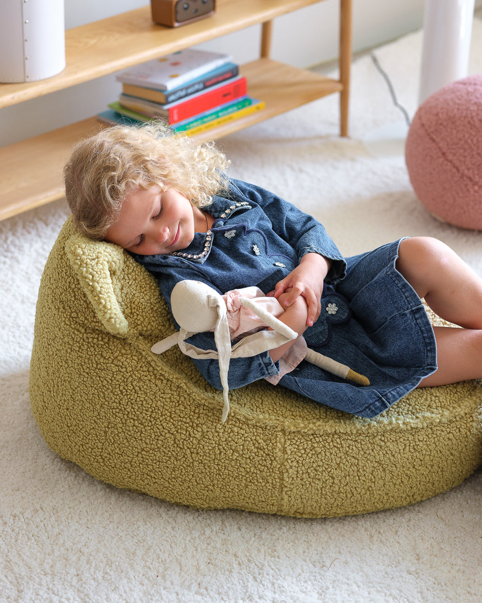 Matcha Bear Beanbag - Poltrona a Sacco con Orecchie da Orso