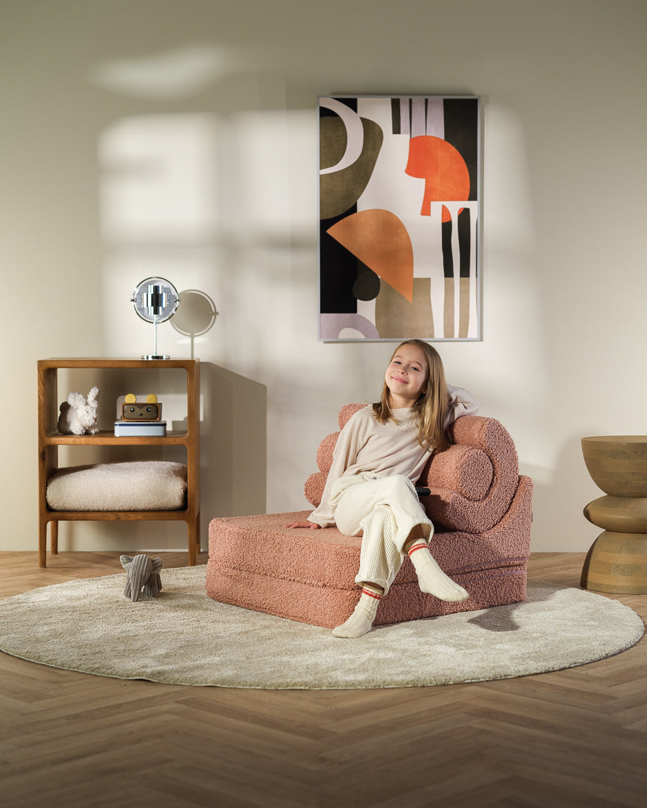 Guava Pink Flipster - Divano letto trasformabile per bambini e adulti