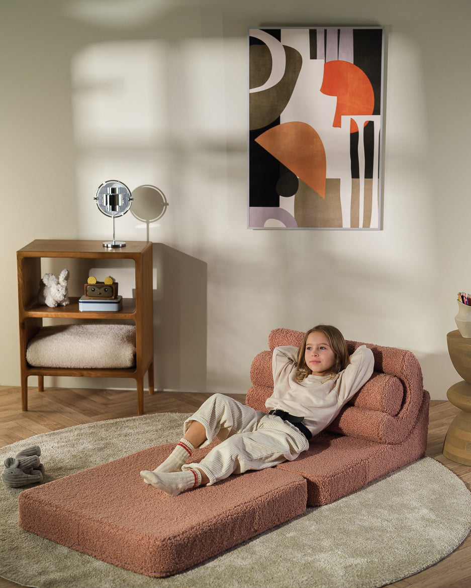 Guava Pink Flipster - Divano letto trasformabile per bambini e adulti