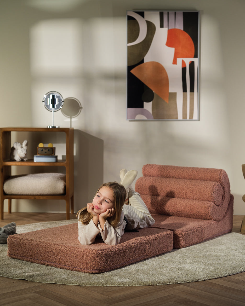 Guava Pink Flipster - Divano letto trasformabile per bambini e adulti