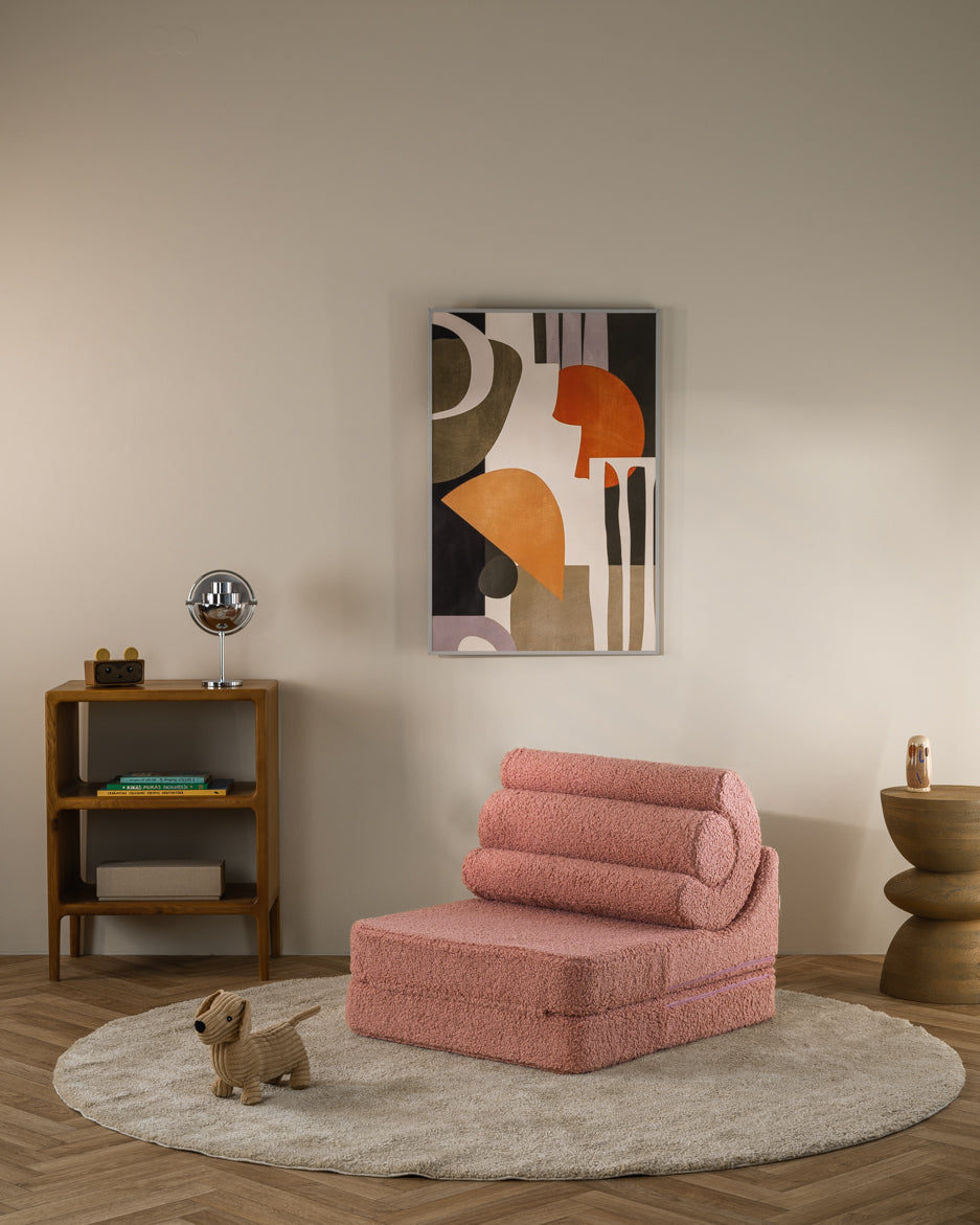 Guava Pink Flipster - Divano letto trasformabile per bambini e adulti