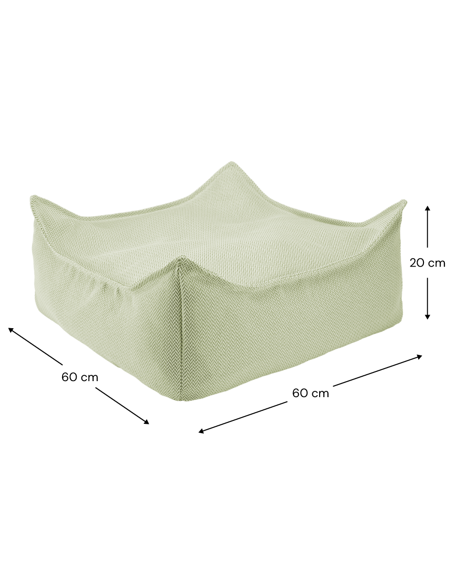 Herba Outdoor Square Ottoman - Pouf Quadrato da Esterno