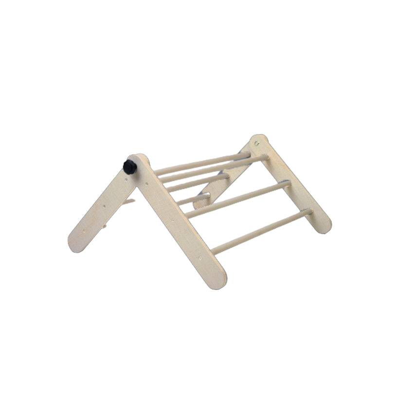 Triangolo Pikler a 2 Sezioni Legno Naturale - Struttura di Arrampicata Montessori