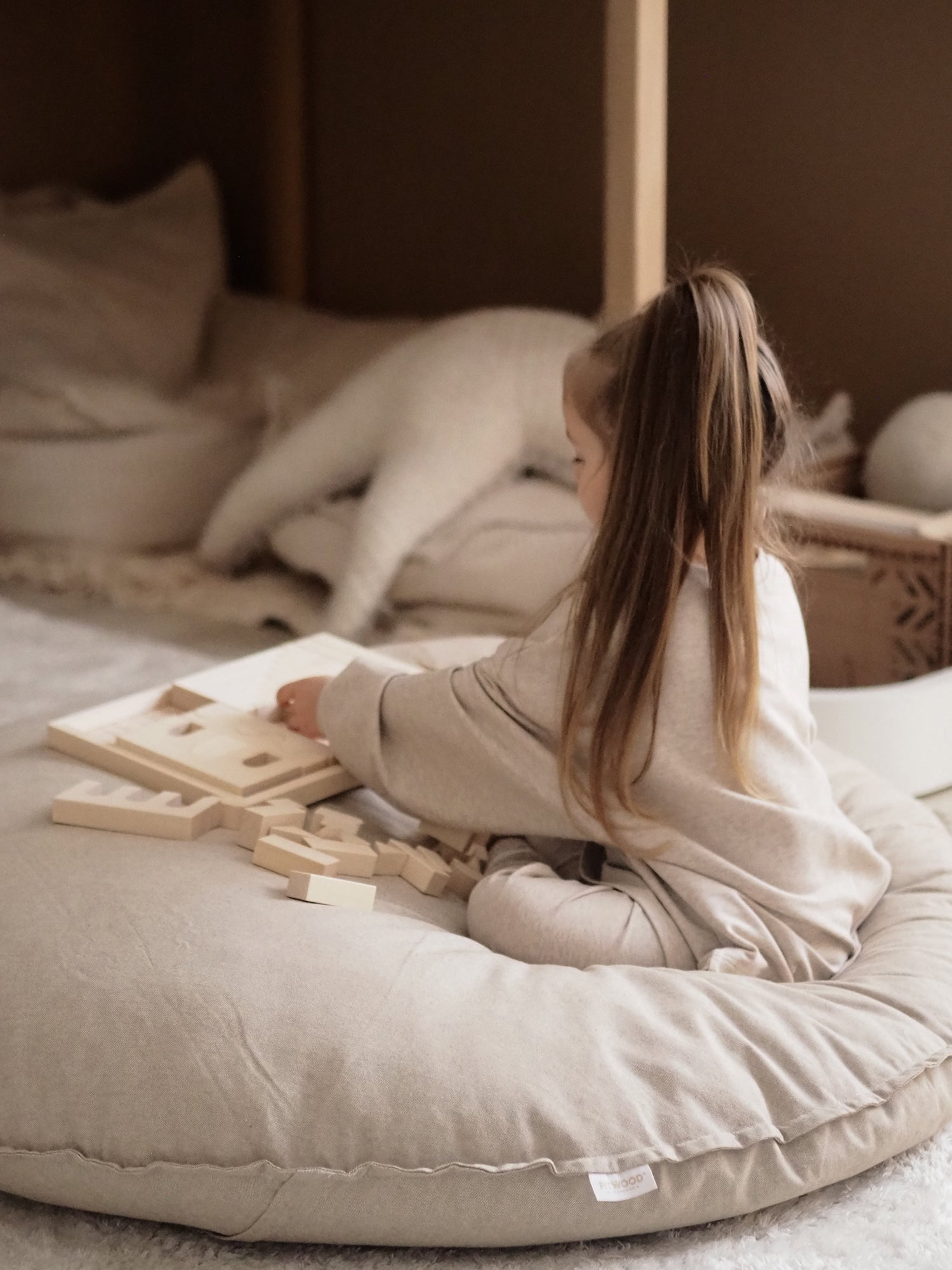 Cuscino da Pavimento LEMPI – Sand | Comfort e Relax per Tutta la Famiglia