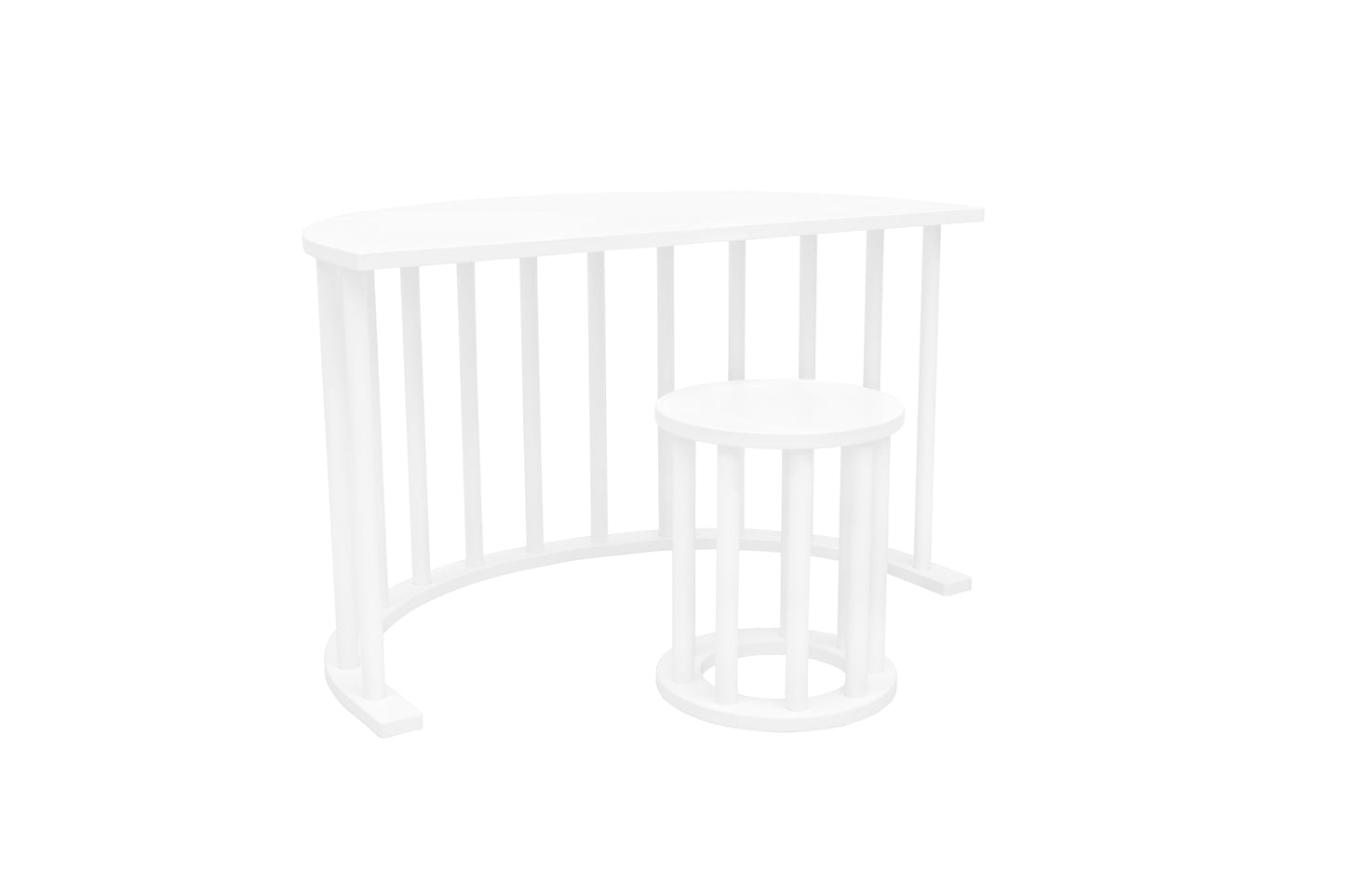 Sgabello LUOTO - Bianco | Design Versatile e Multifunzionale
