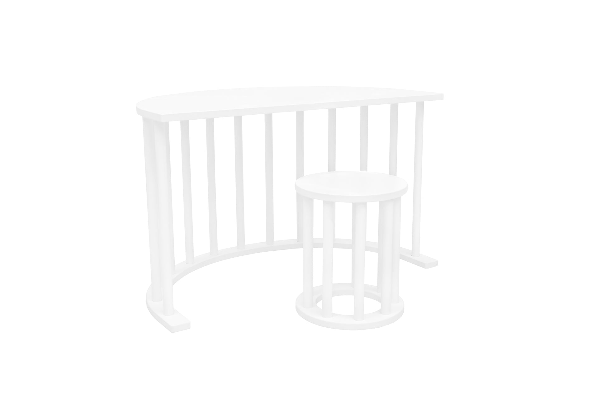 Sgabello LUOTO - Bianco | Design Versatile e Multifunzionale