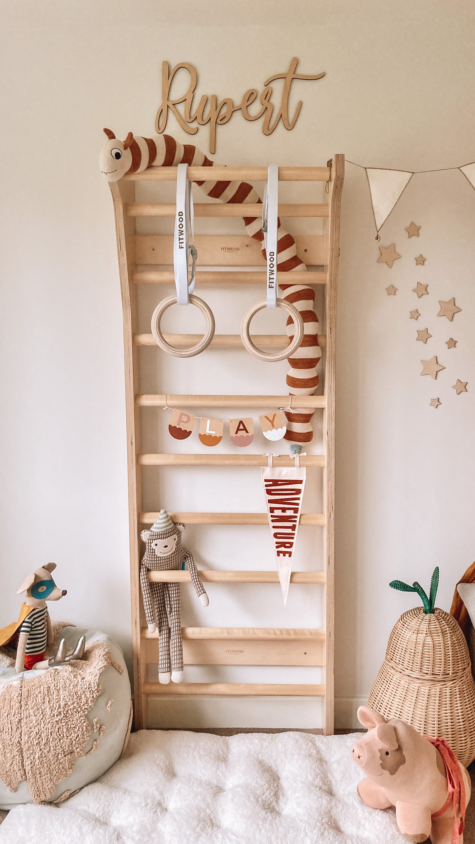 Spalliera TAIMI MINI - Legno di Betulla Naturale | Movimento e Gioco Attivo per Bambini