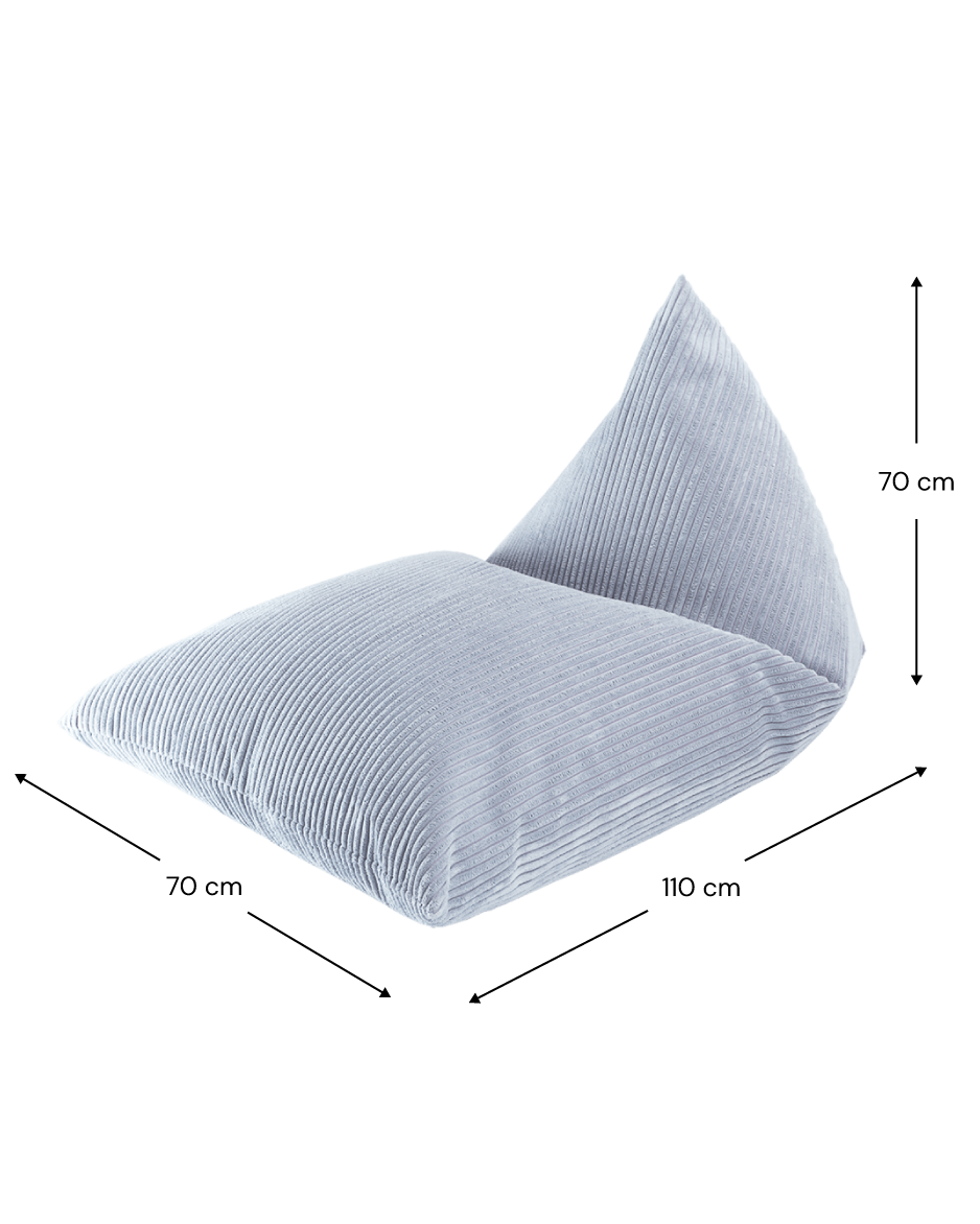 Blueberry Blue Big Lounger - Poltrona a Sacco Extra Comfort