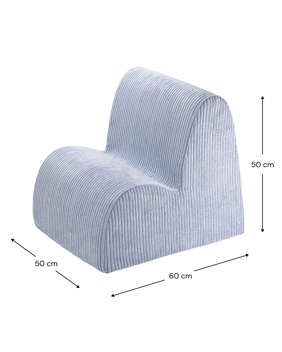 Poltroncina Blueberry Blue Cloud Chair – Un Angolo di Morbidezza per il Tuo Bambino