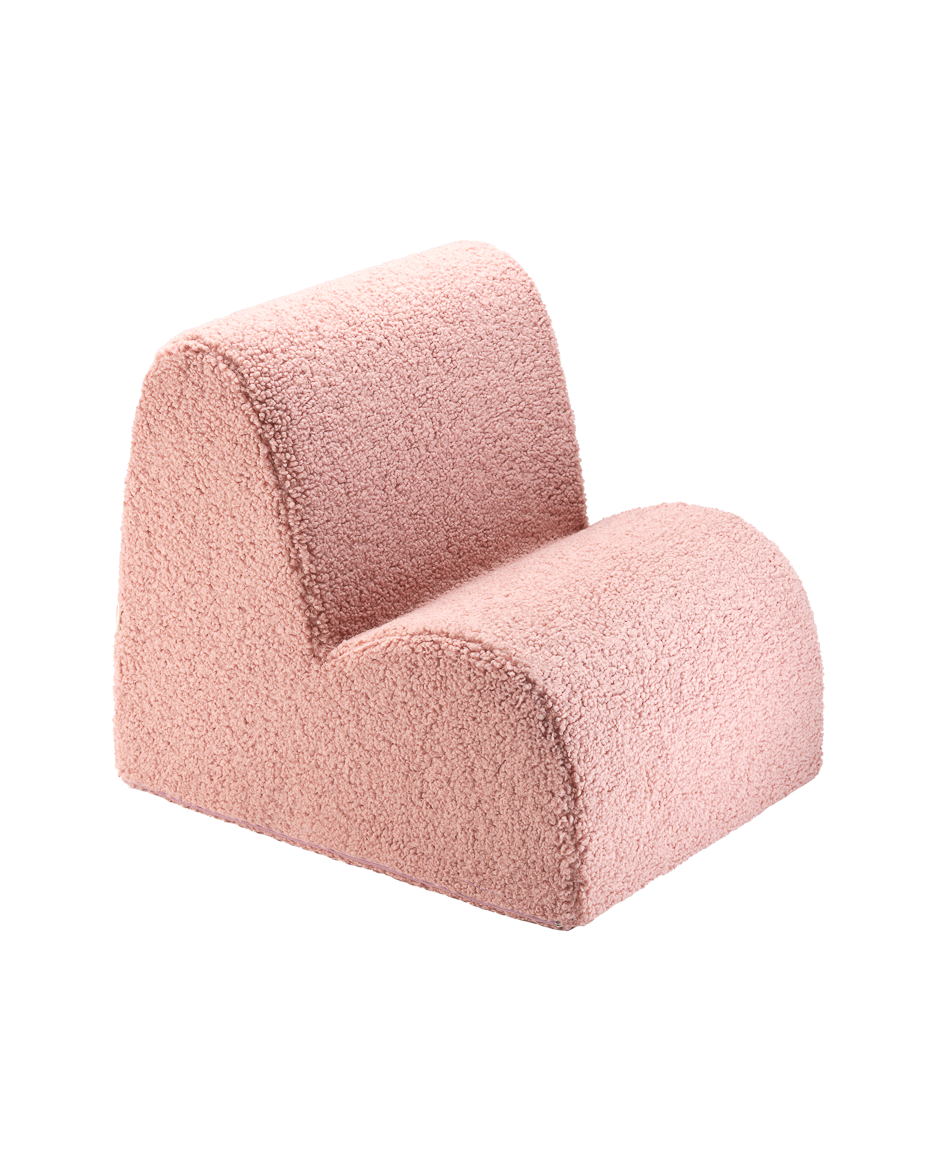Poltroncina Guava Pink Cloud – Un Rifugio Morbido e Accogliente per il Tuo Bambino