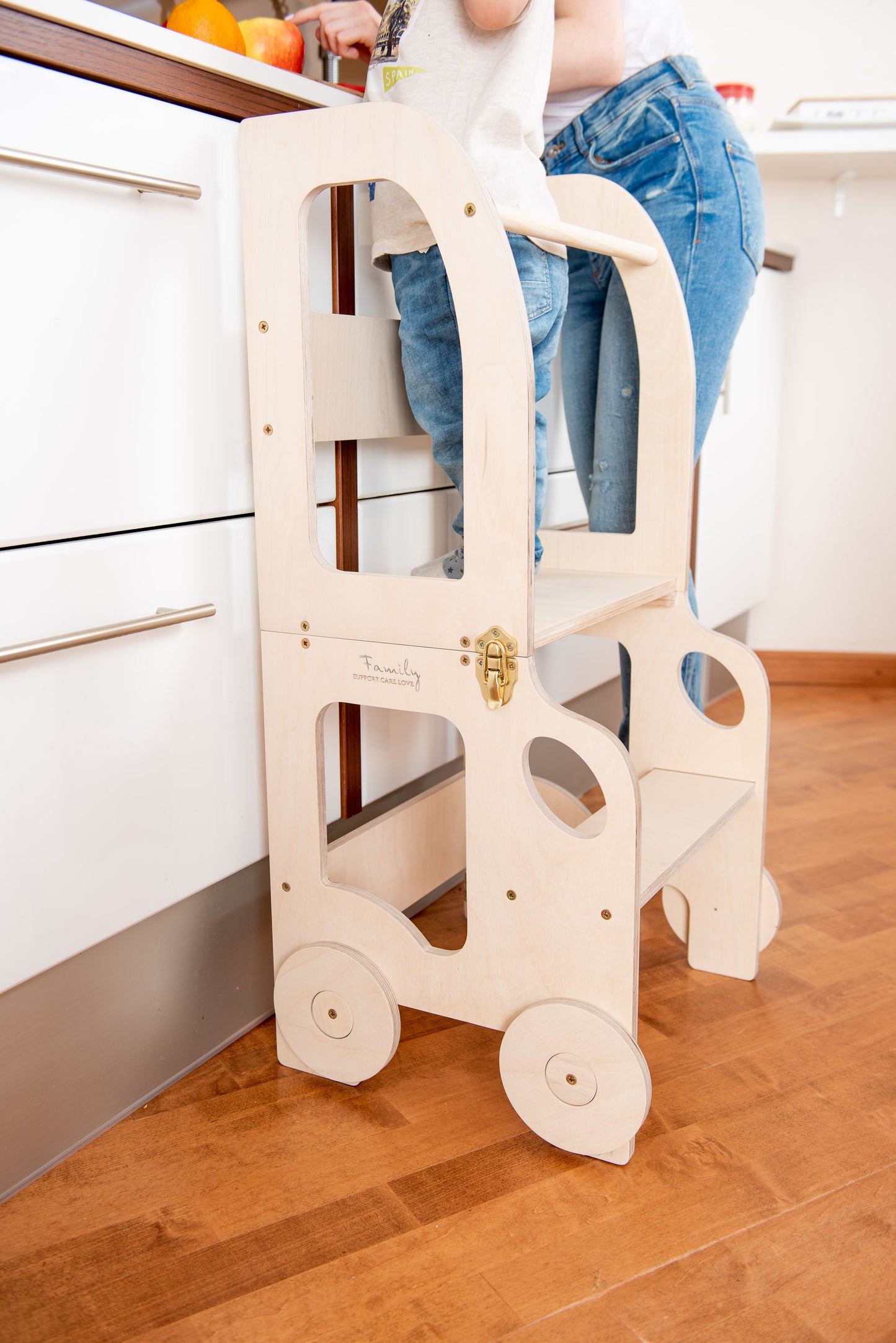 Sgabello Montessori multifunzionale Cerato - Torre di apprendimento trasformabile