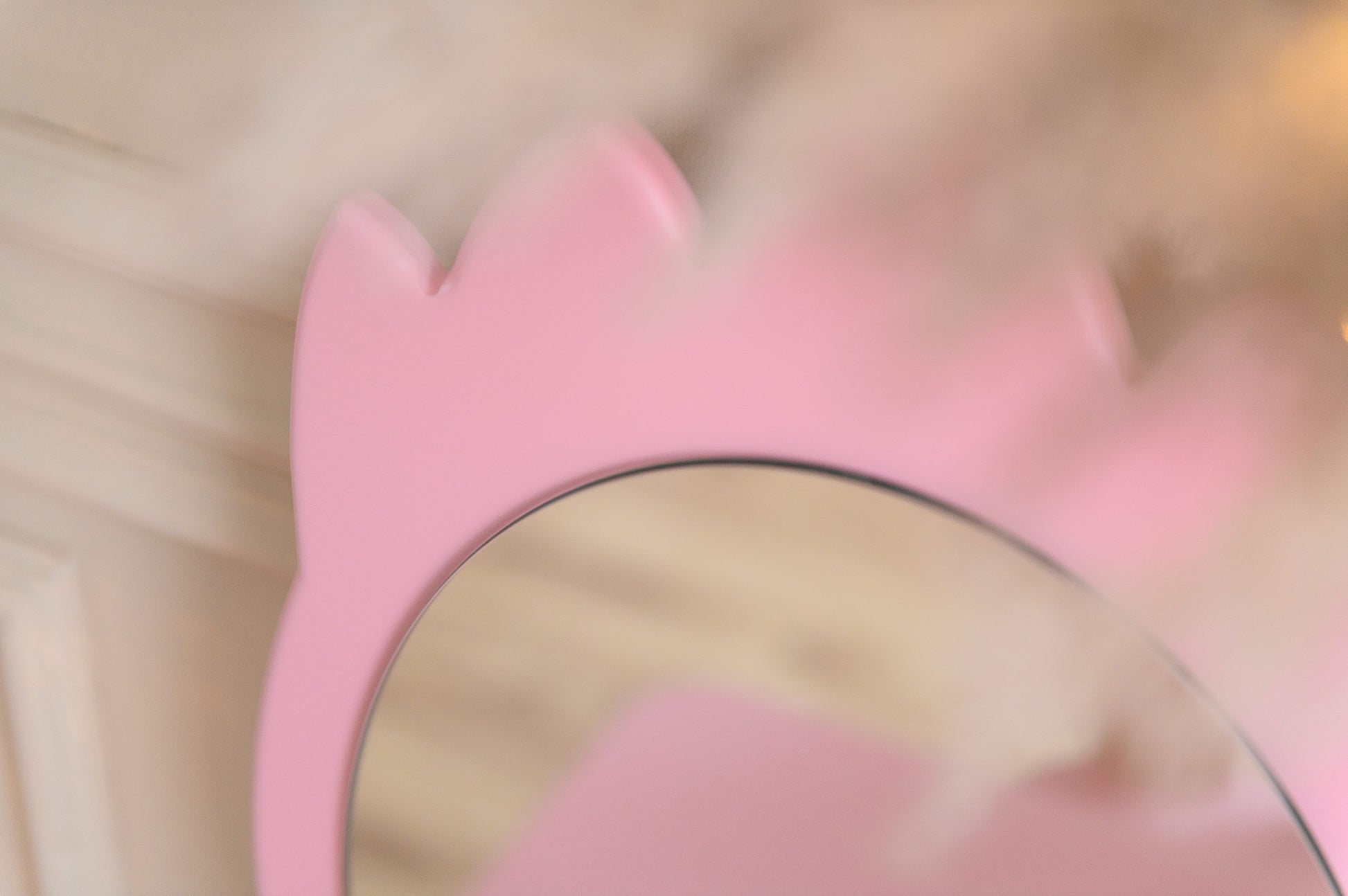 Tavolo da Toeletta Principessa con Specchio - Crown Rosa | Set per Bambini