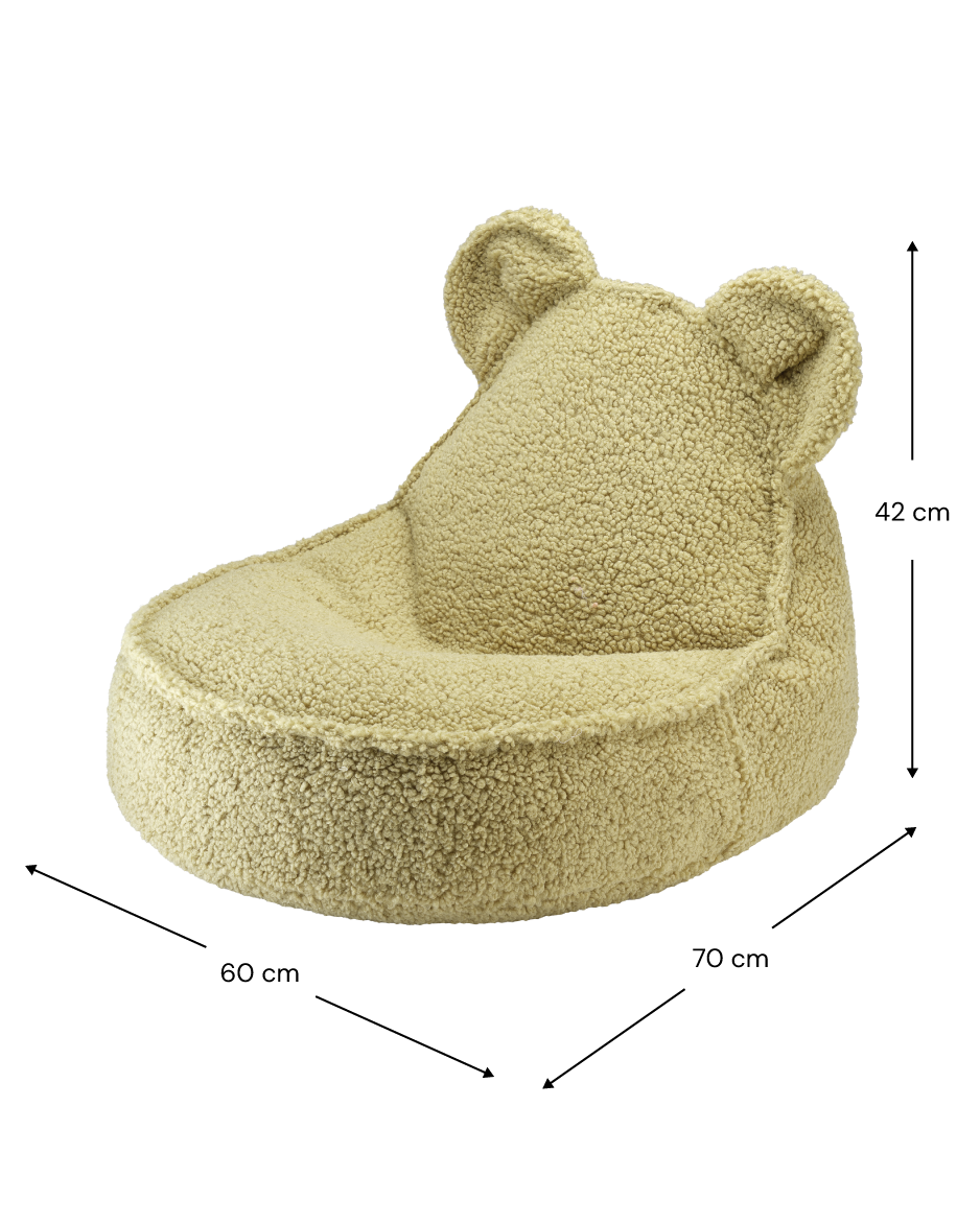 Matcha Bear Beanbag - Poltrona a Sacco con Orecchie da Orso