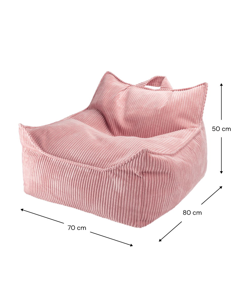 Pink Mousse Beanbag Chair - Poltrona sacco per bambini