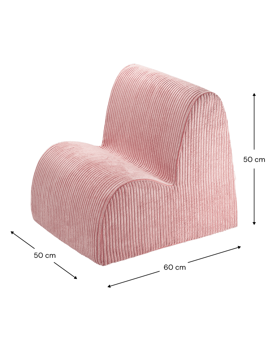 Poltroncina Pink Mousse Cloud – Un Angolo di Morbidezza per il Tuo Bambino
