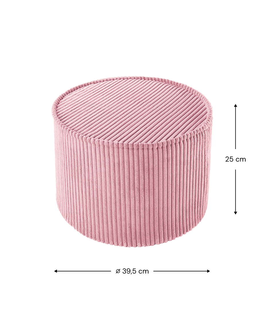 Pink Mousse Pouffe – Eleganza e Funzionalità per Ogni Spazio