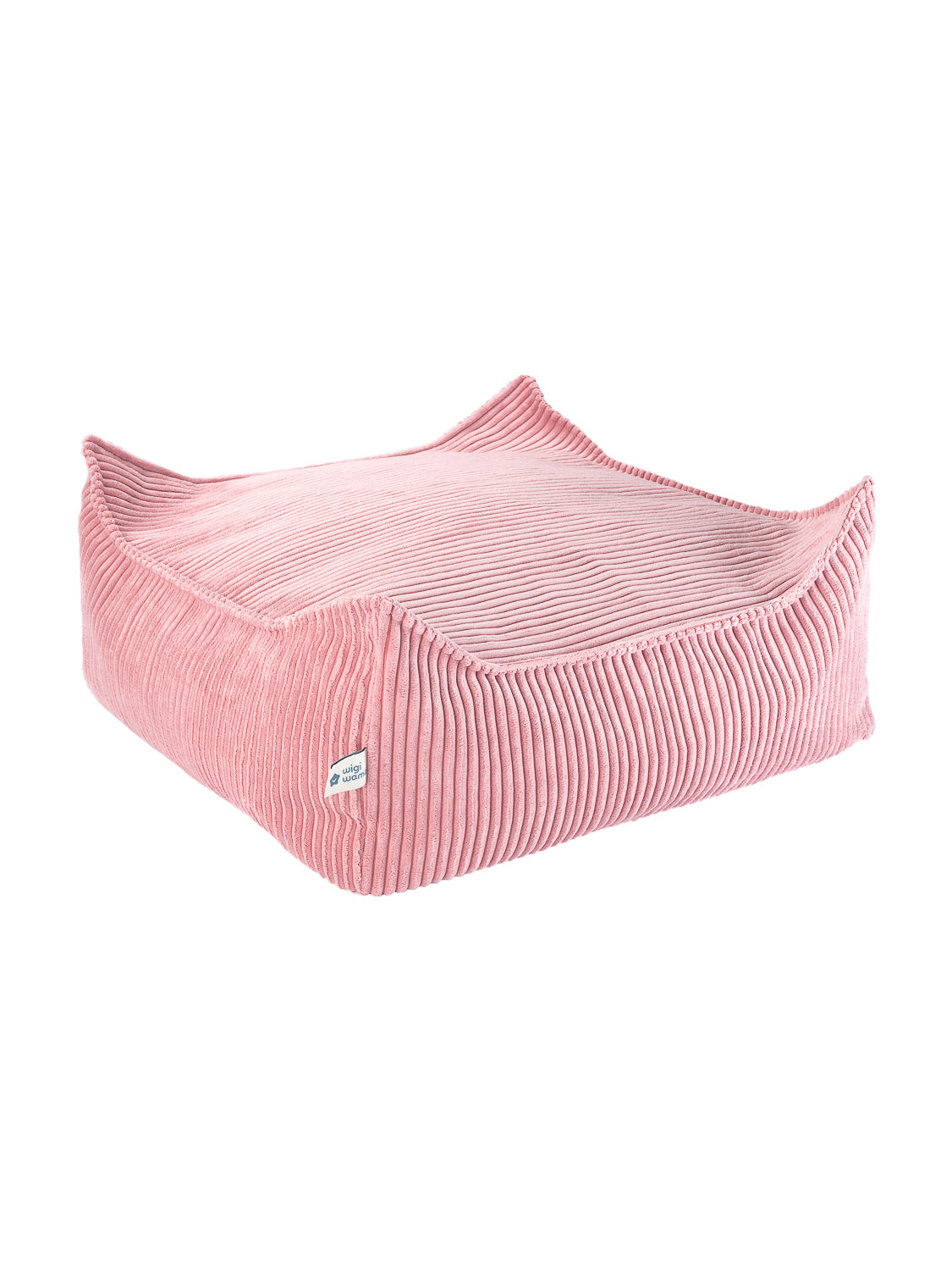 Pink Mousse Square Ottoman - Pouf Quadrato in Velluto a Coste