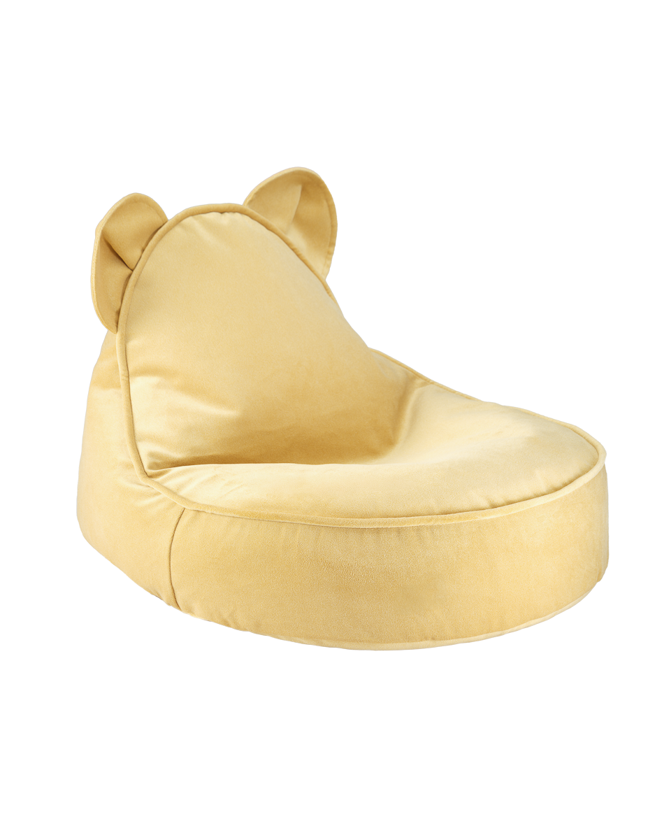Salted Caramel Bear Beanbag - Poltrona a Sacco con Orecchie da Orso