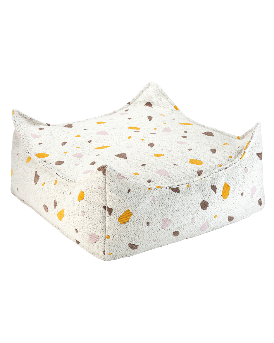 Terrazzo Marble Square Ottoman - Pouf Quadrato Eleganza e Versatilità