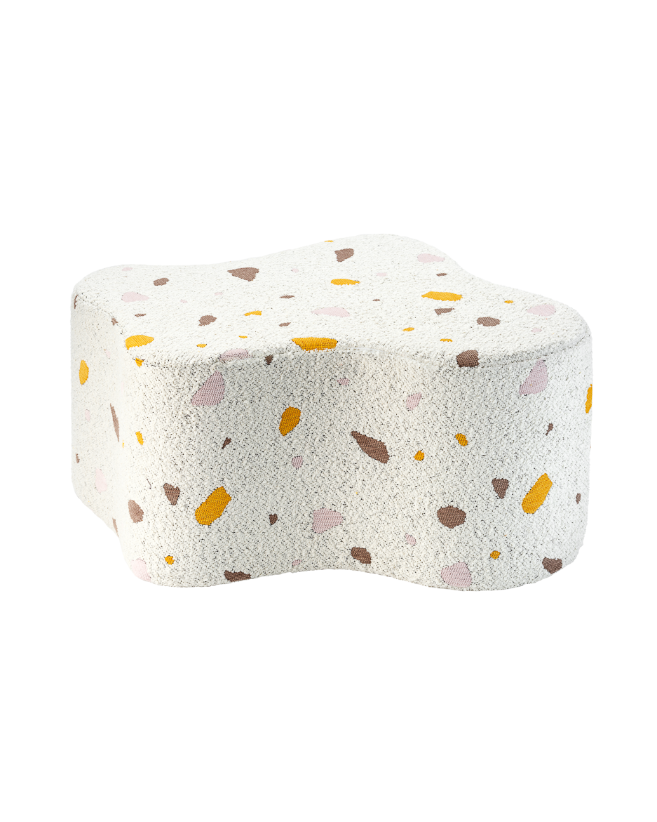 Terrazzo Marble Cloud Pouffe - Eleganza e Funzionalità