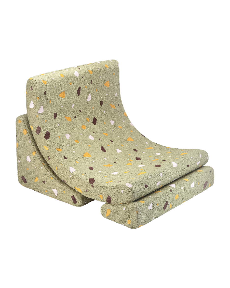 Terrazzo Moss Moon Chair - Poltrona Morbida Comfort e Stile in un Unico Design