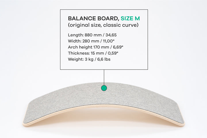 Tavola da Equilibrio con Feltro Leg&Go - Misura M