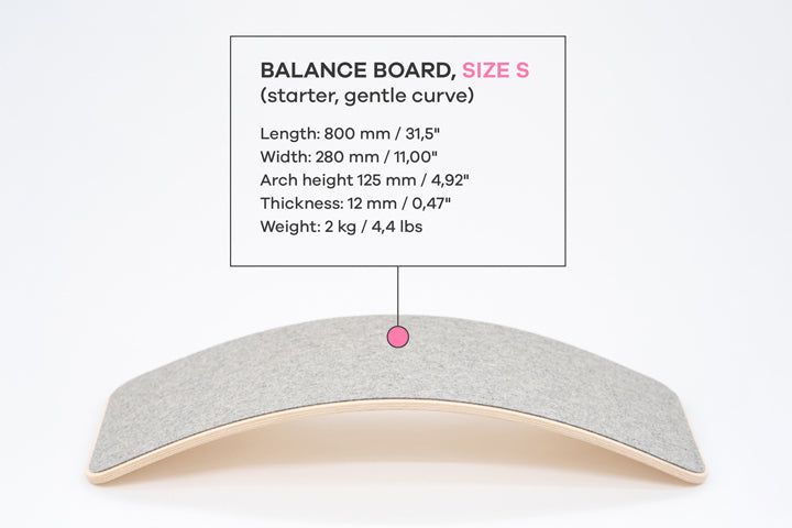 Tavola da Equilibrio con Feltro Leg&Go - Misura S