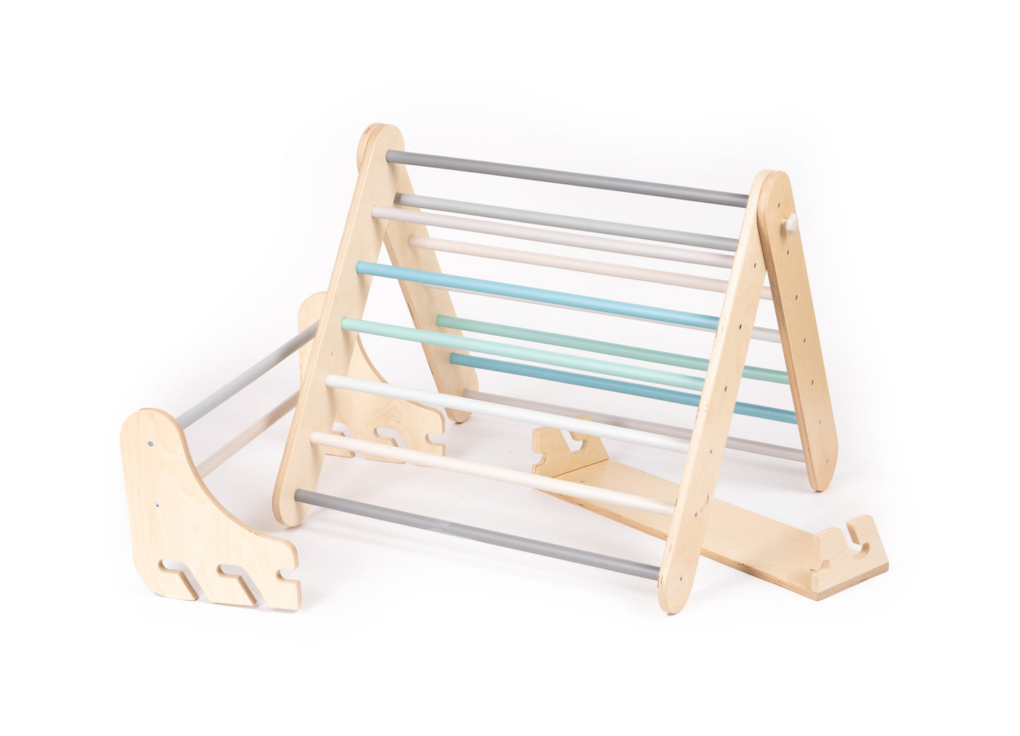 Triangolo di Arrampicata Pikler, Climber e Spalliera Svedese 2in1 leg&go - Pastello