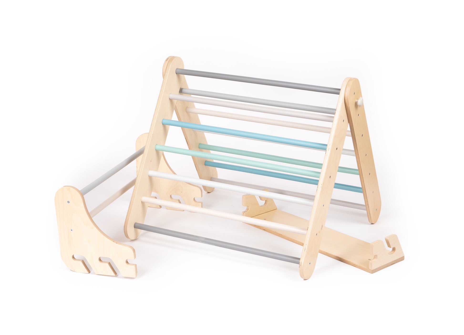 Triangolo di Arrampicata Pikler, Climber e Spalliera Svedese 2in1 leg&go - Pastello