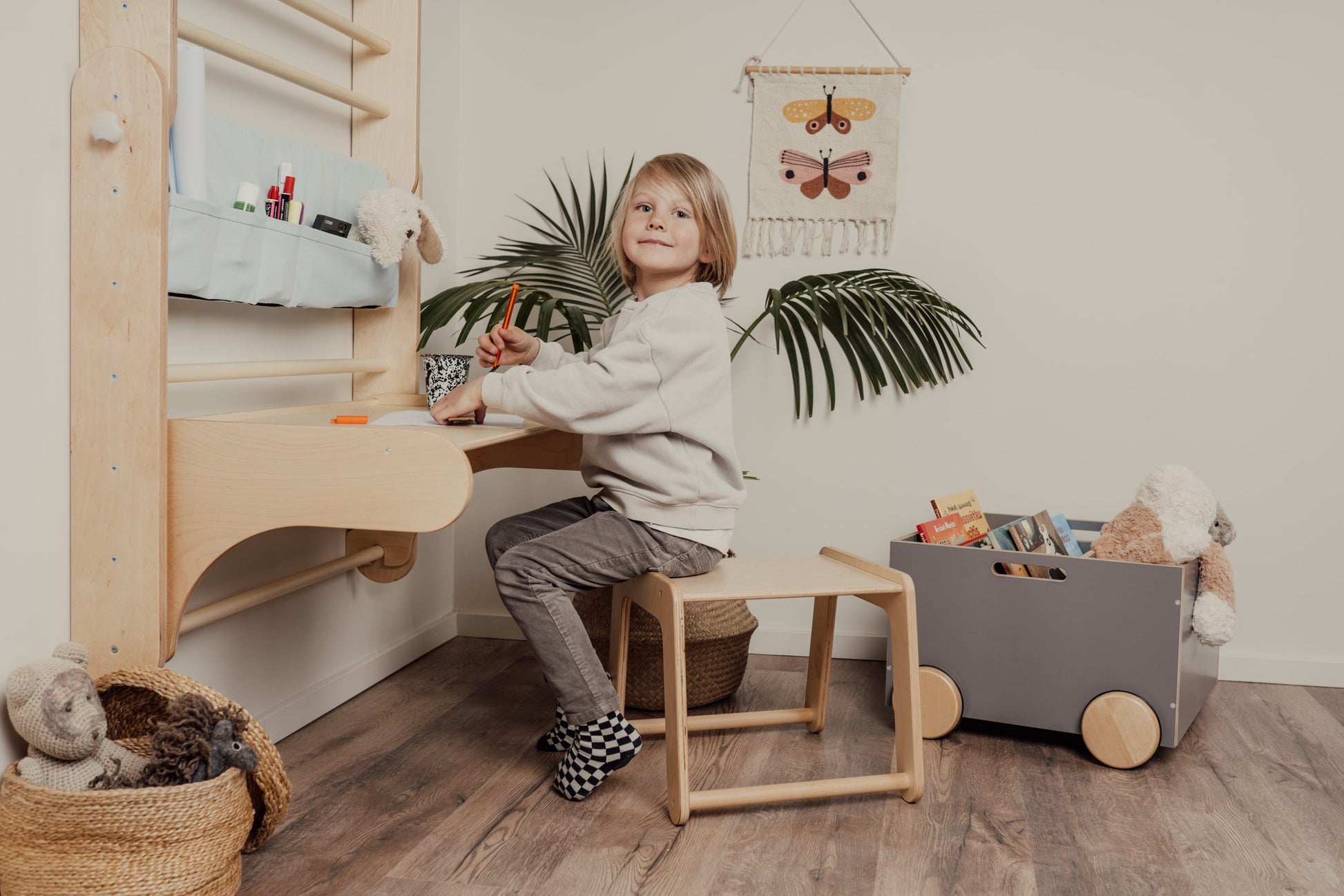 Set Tavolo & Sedia per Spalliera Svedese (Climber Wall) Leg&Go
