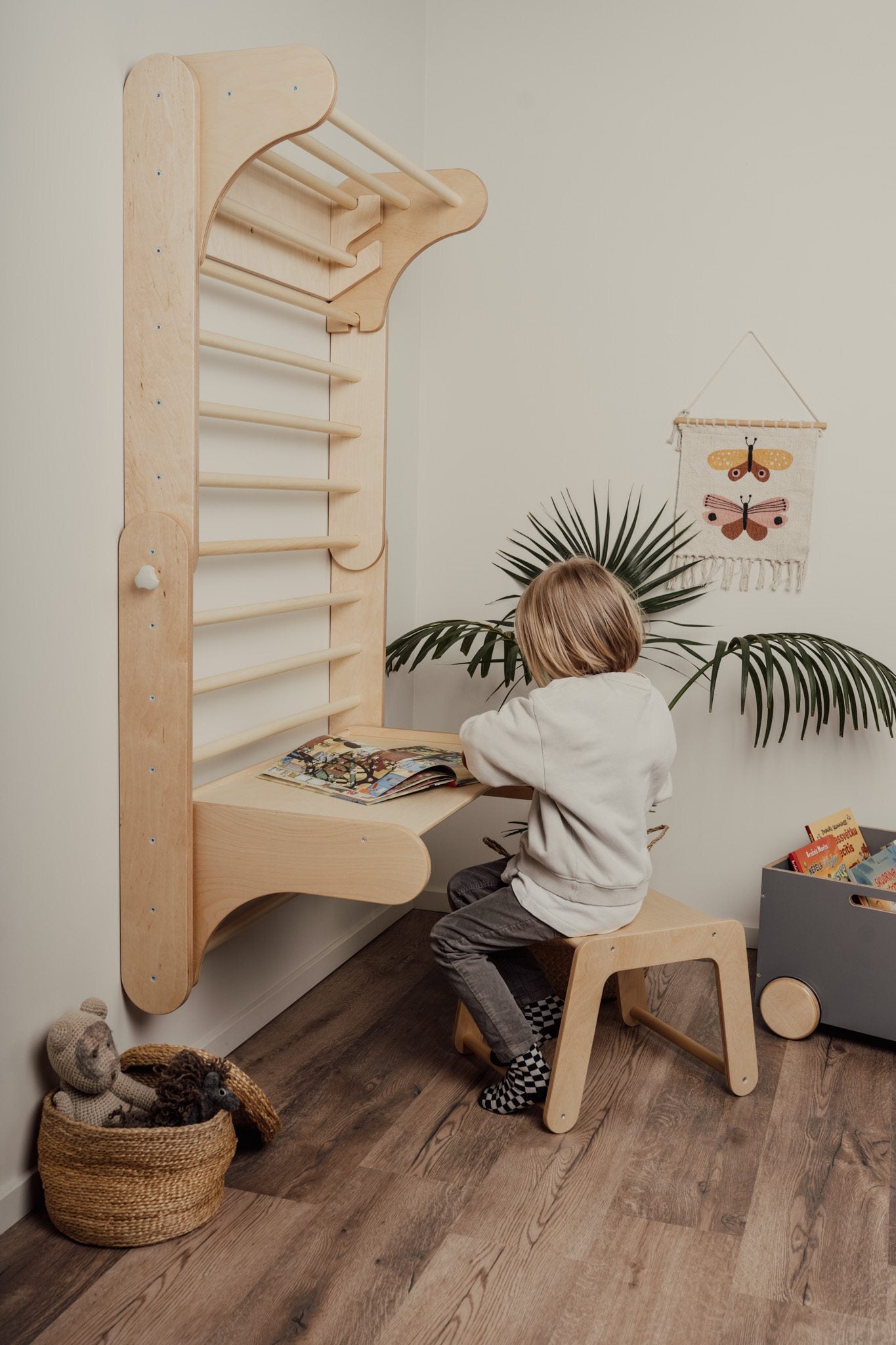 Set Tavolo & Sedia per Spalliera Svedese (Climber Wall) Leg&Go