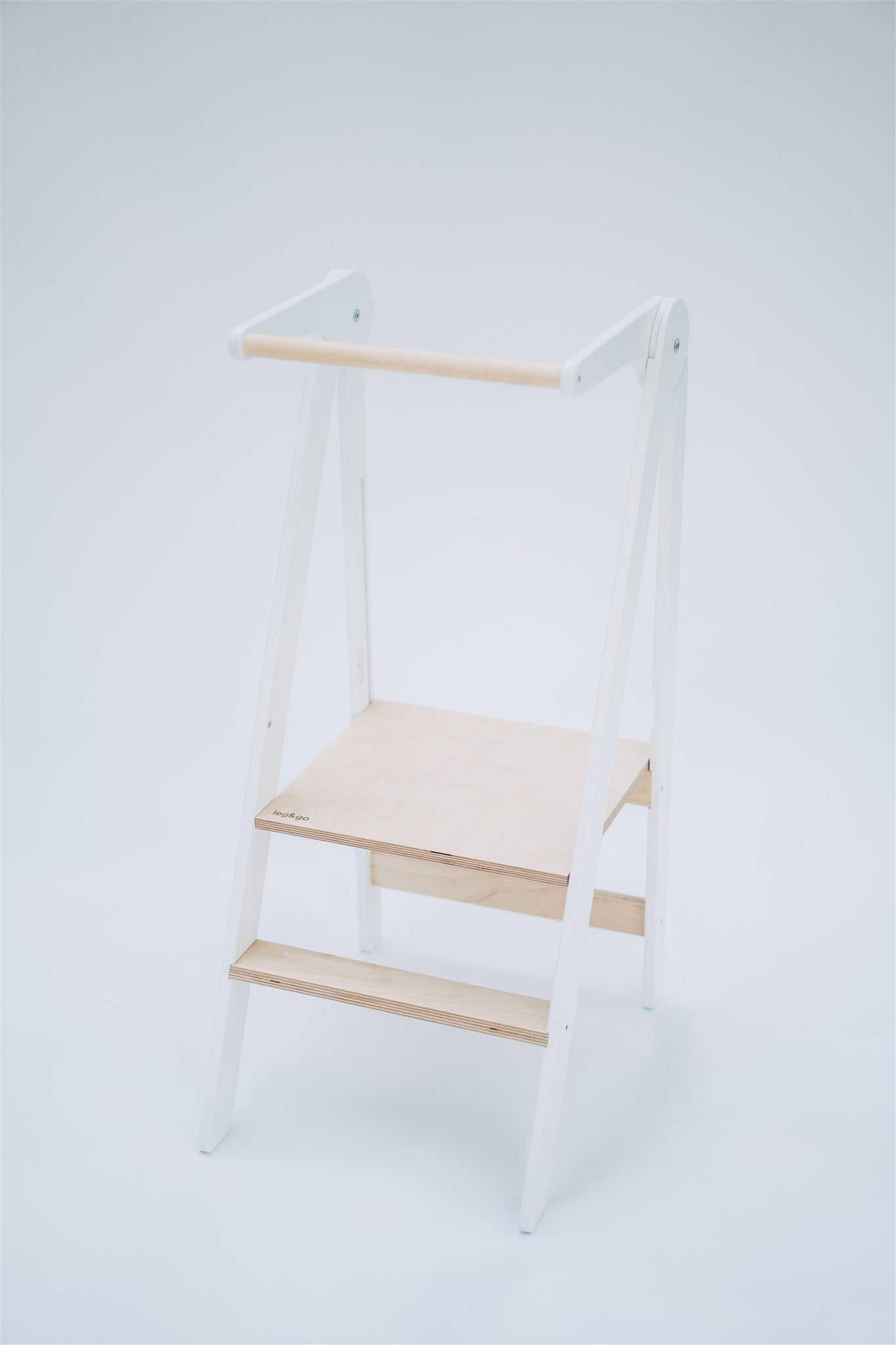 Torre di Apprendimento Pieghevole Ultra Slim Leg&Go - Legno Naturale