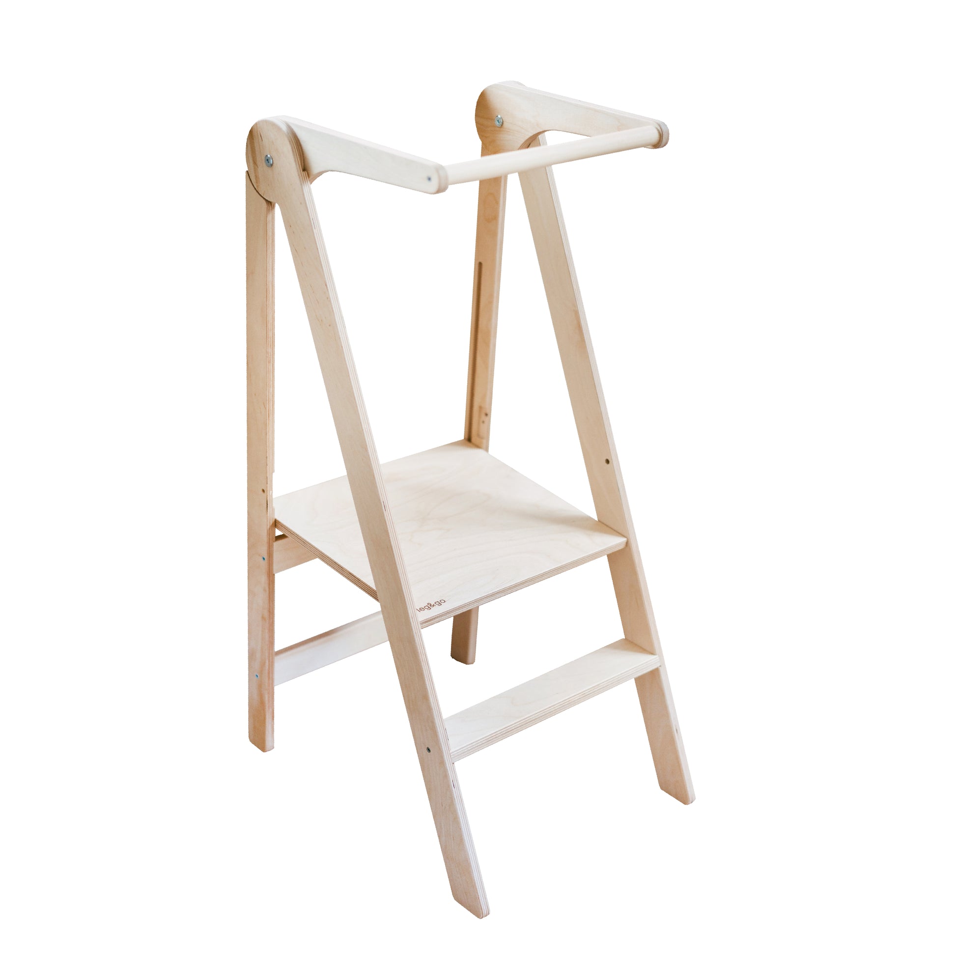 Torre di Apprendimento Pieghevole Ultra Slim Leg&Go - Legno Naturale