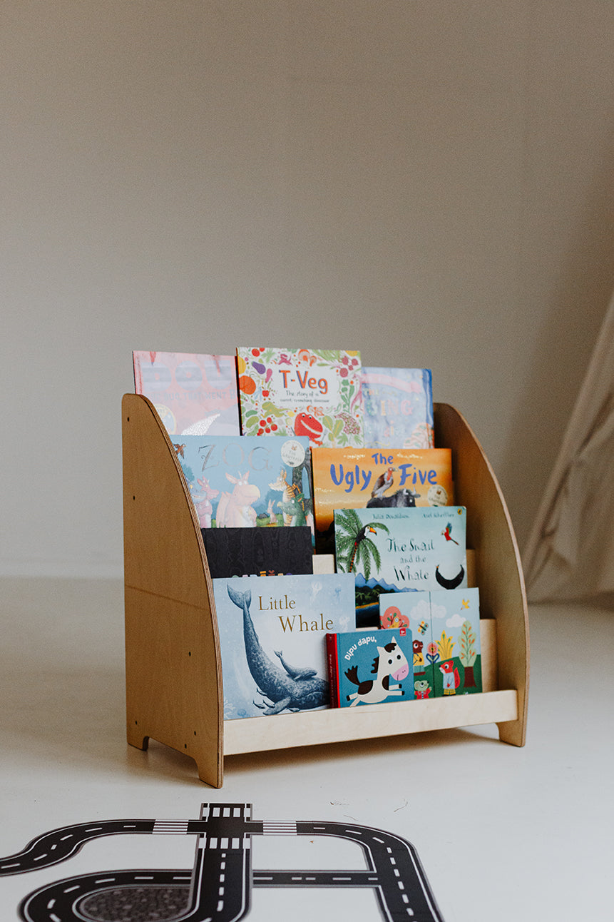 Scaffale Montessori per Libri - Legno Naturale