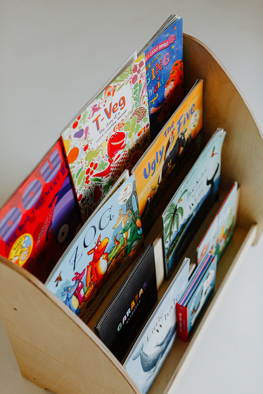 Scaffale Montessori per Libri - Legno Naturale