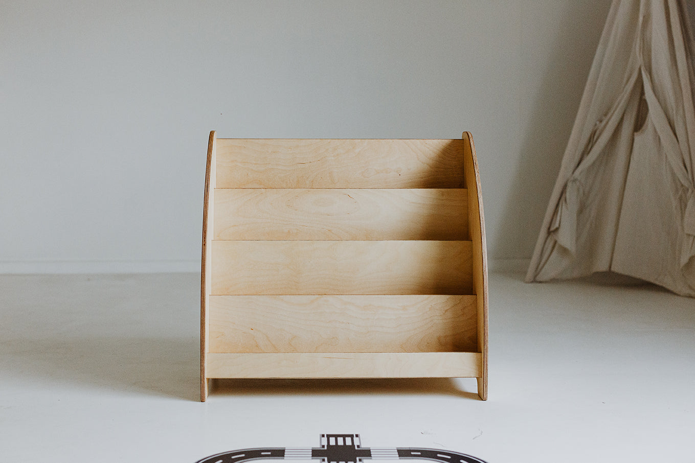 Scaffale Montessori per Libri - Legno Naturale