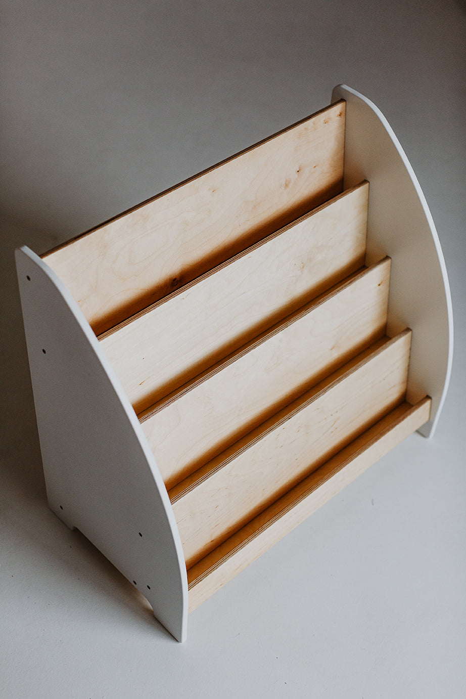 Scaffale Montessori per Libri - Bianco