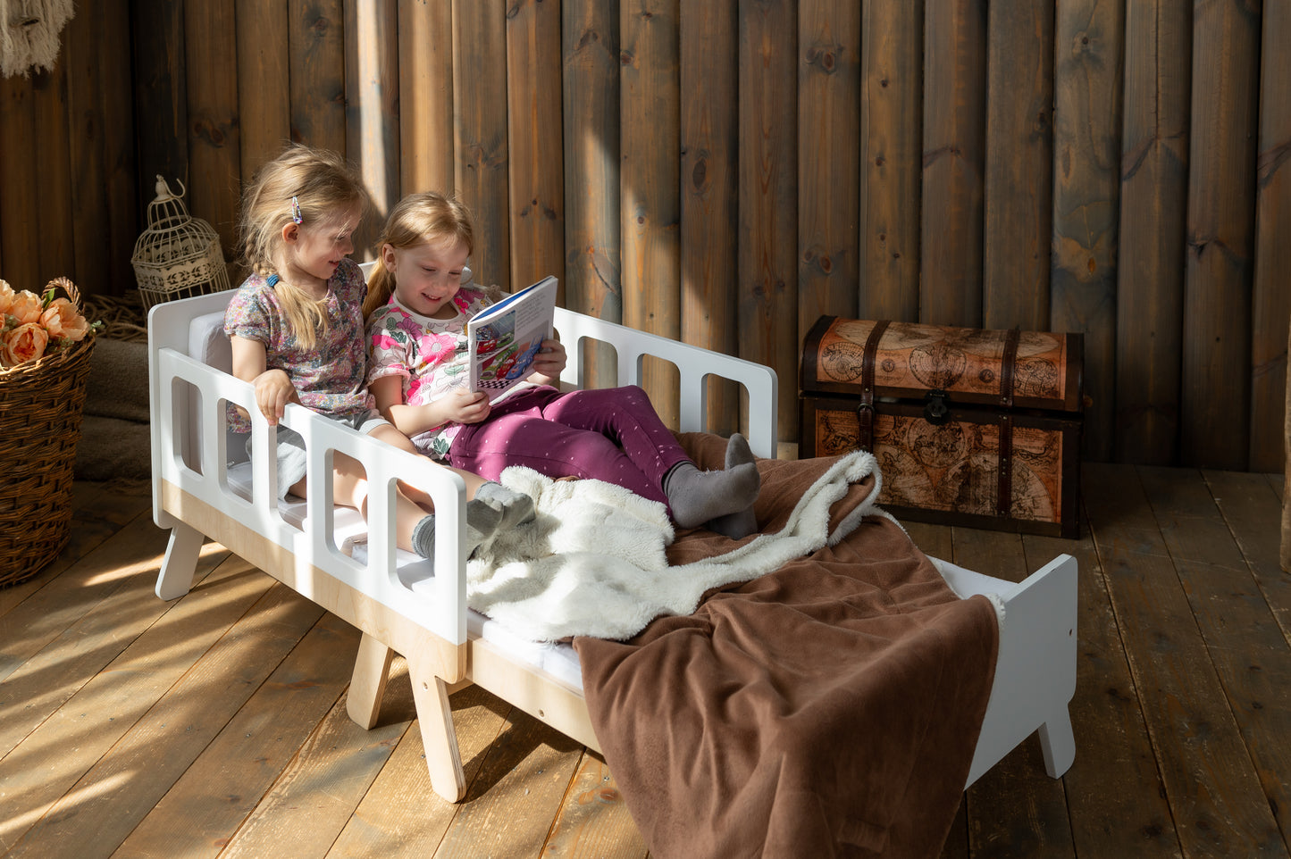Letto Evolutivo con Materasso Incluso Bianco - Design Funzionale e Compatto