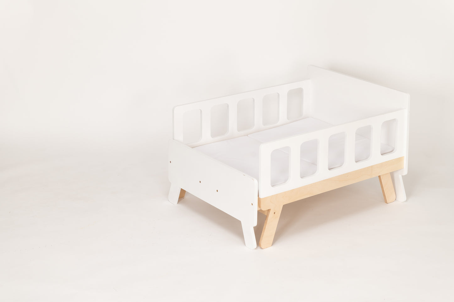 Letto Evolutivo con Materasso Incluso Bianco - Design Funzionale e Compatto