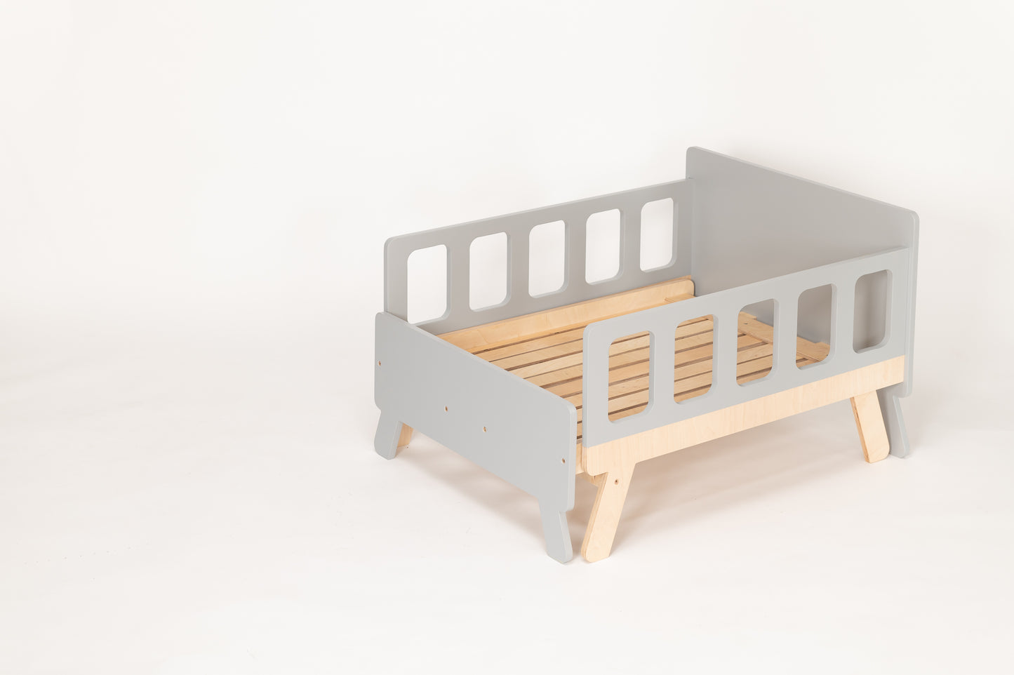 Letto Evolutivo con Materasso Incluso Grigio - Design Funzionale e Compatto